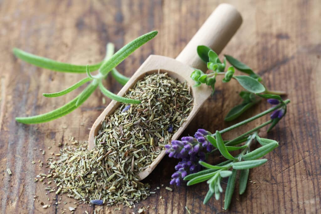 Herbes de Provence used in traditional cooking
