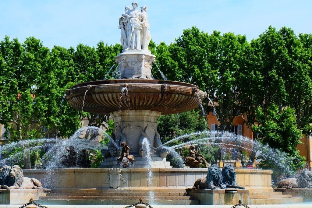 La Rotonde fountain in Aix-en-Provence