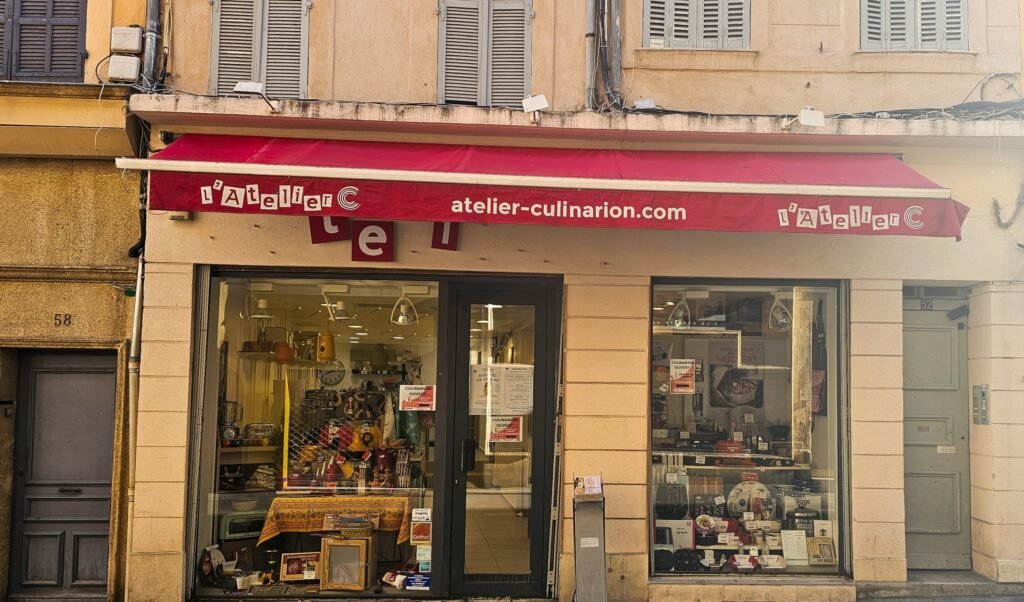Exterior of L’Atelier Culinarion cooking school in Aix-en-Provence, Provence, France